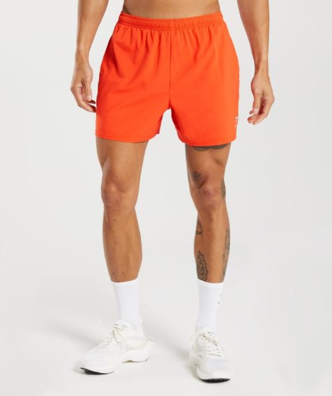 Men's Gymshark Arrival 5" Shorts Orange | CA 6DN138